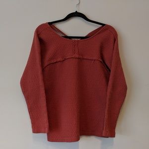 ANTHROPOLOGIE Cross back Cotton sweater